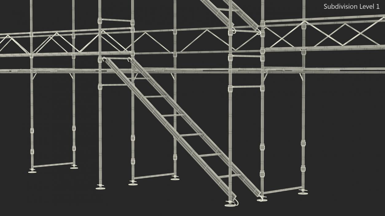 Construction Scaffolding Structure 3D model