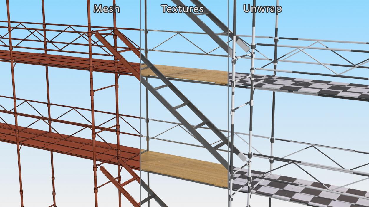 Construction Scaffolding Structure 3D model