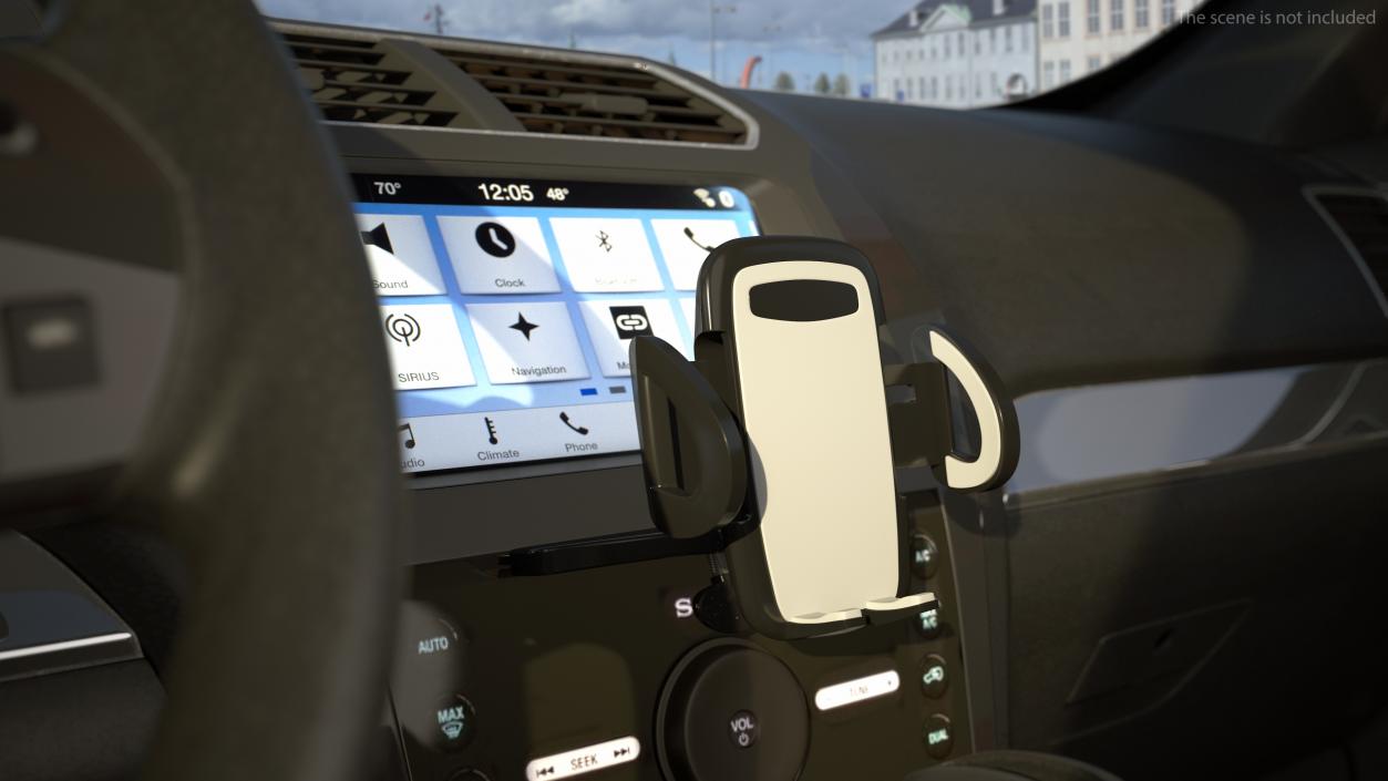 3D Phone Holder for Car CD Slot model