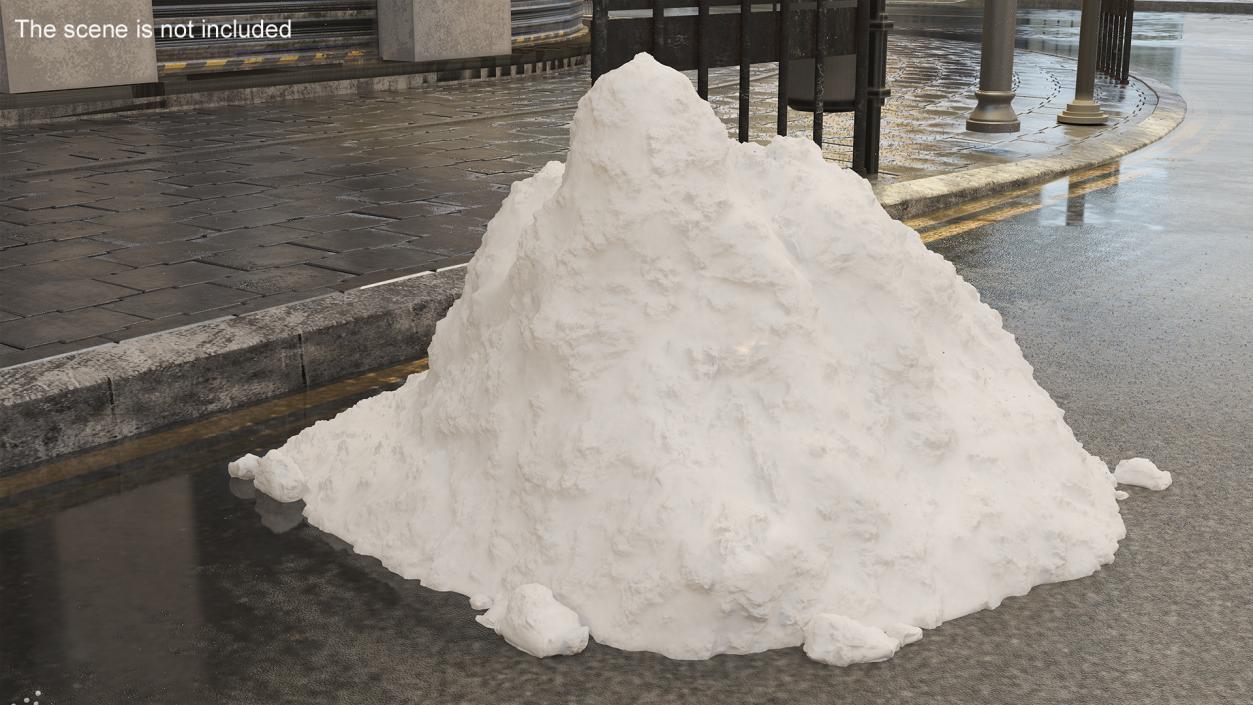 3D model White Snow Pile