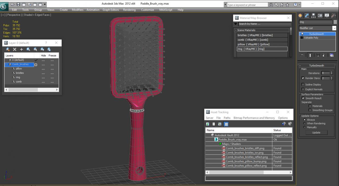 Paddle Brush 3D