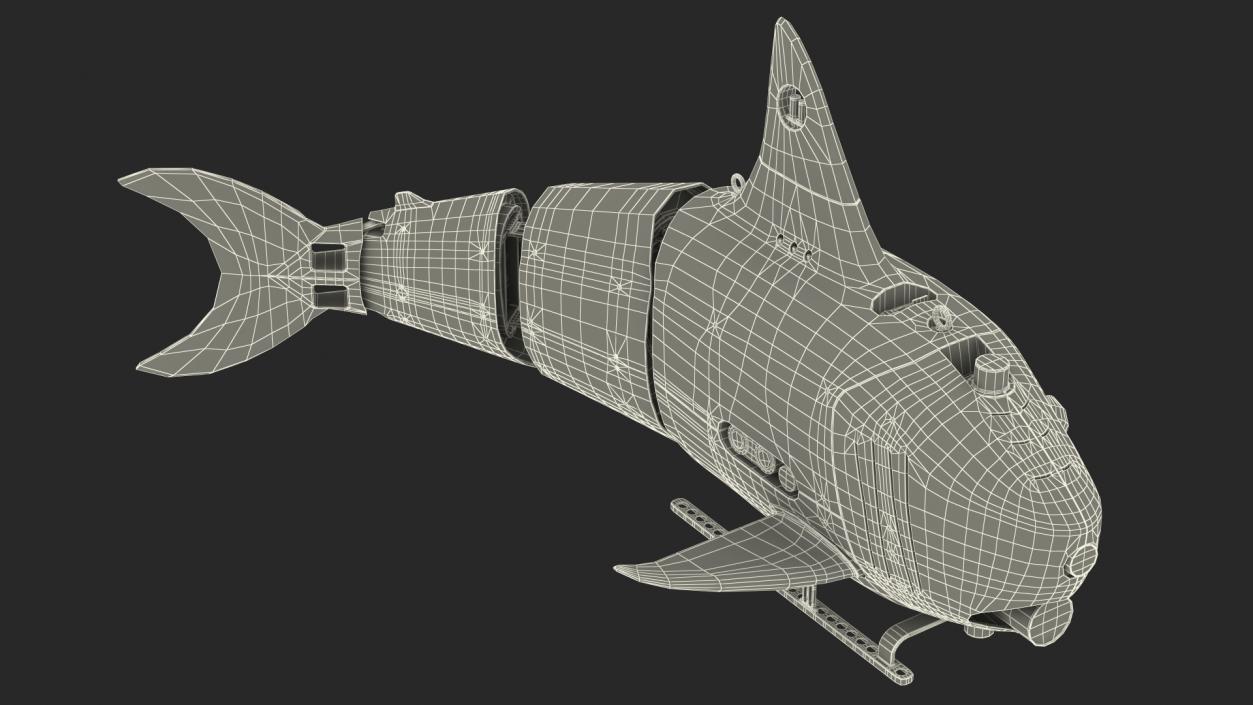 Shark Underwater Drone Rigged 3D model