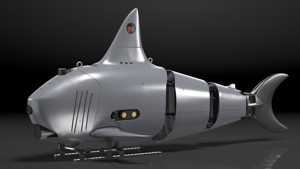 Shark Underwater Drone Rigged 3D model