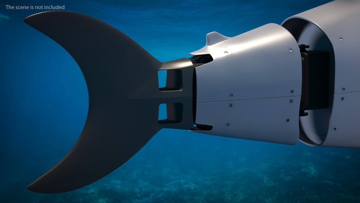 Shark Underwater Drone Rigged 3D model