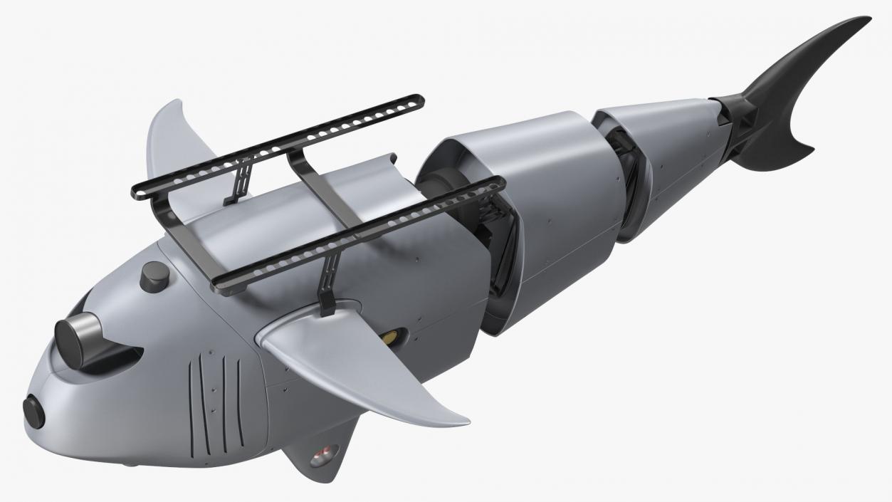 Shark Underwater Drone Rigged 3D model