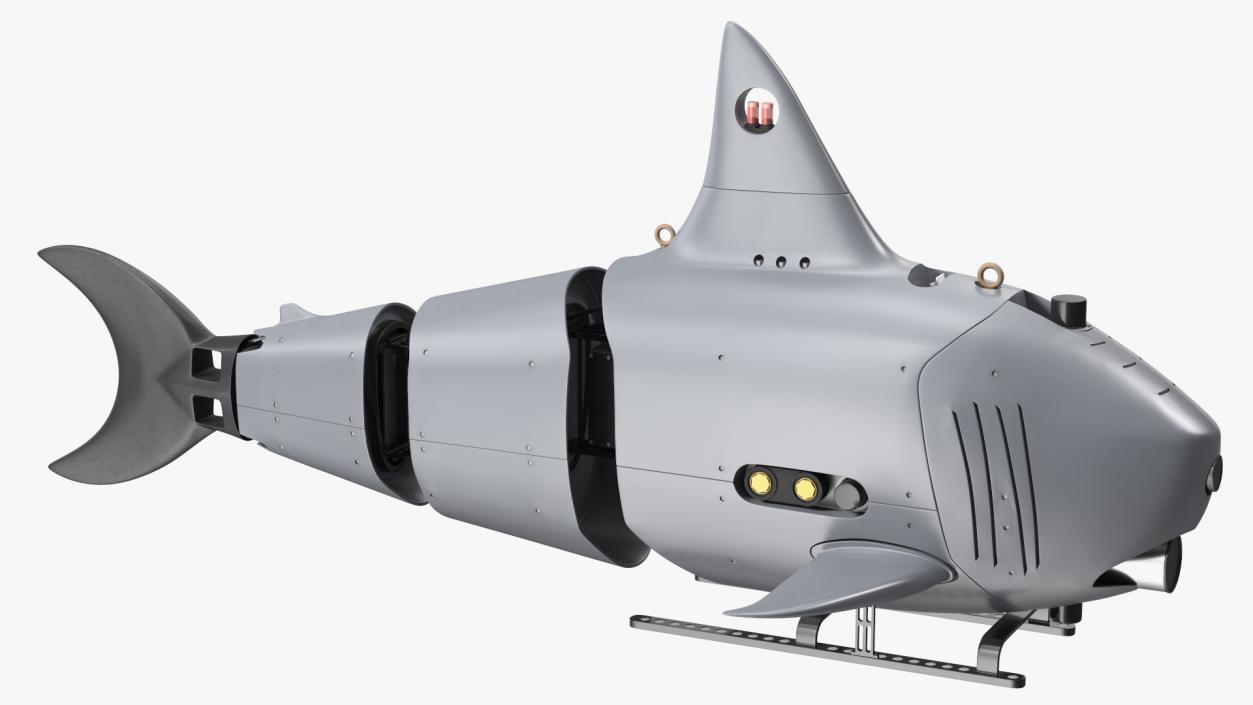 Shark Underwater Drone Rigged 3D model