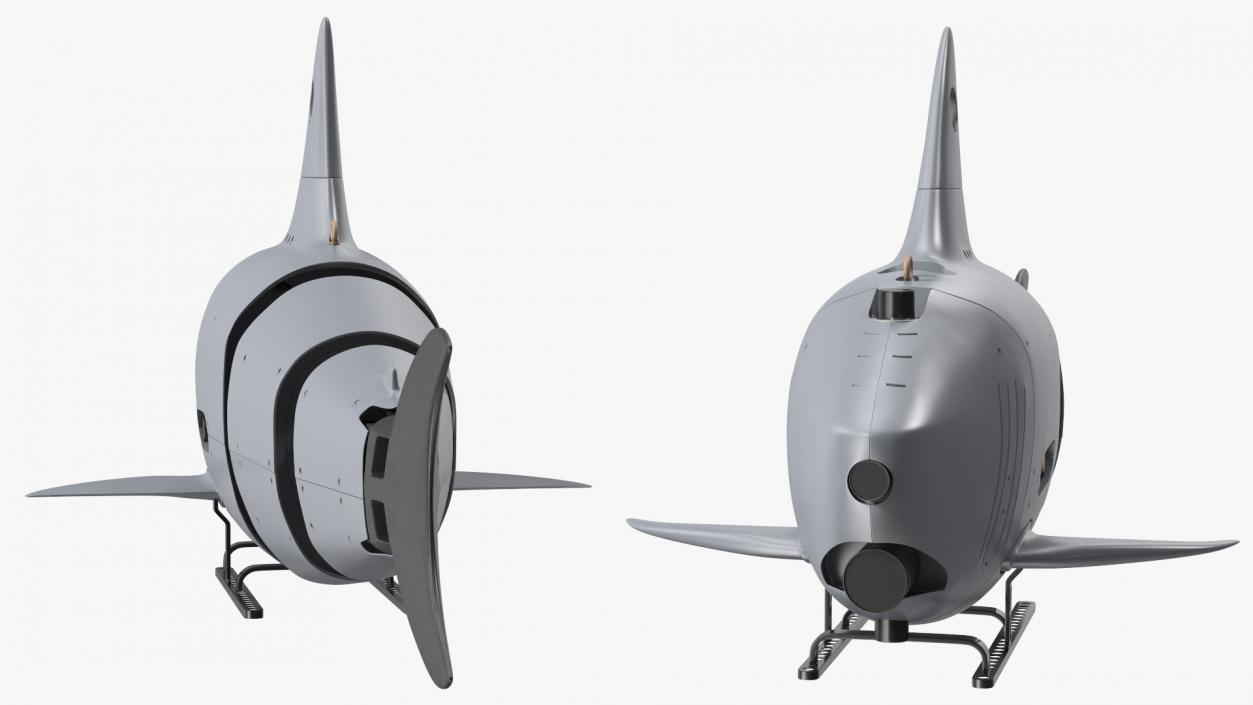 Shark Underwater Drone Rigged 3D model