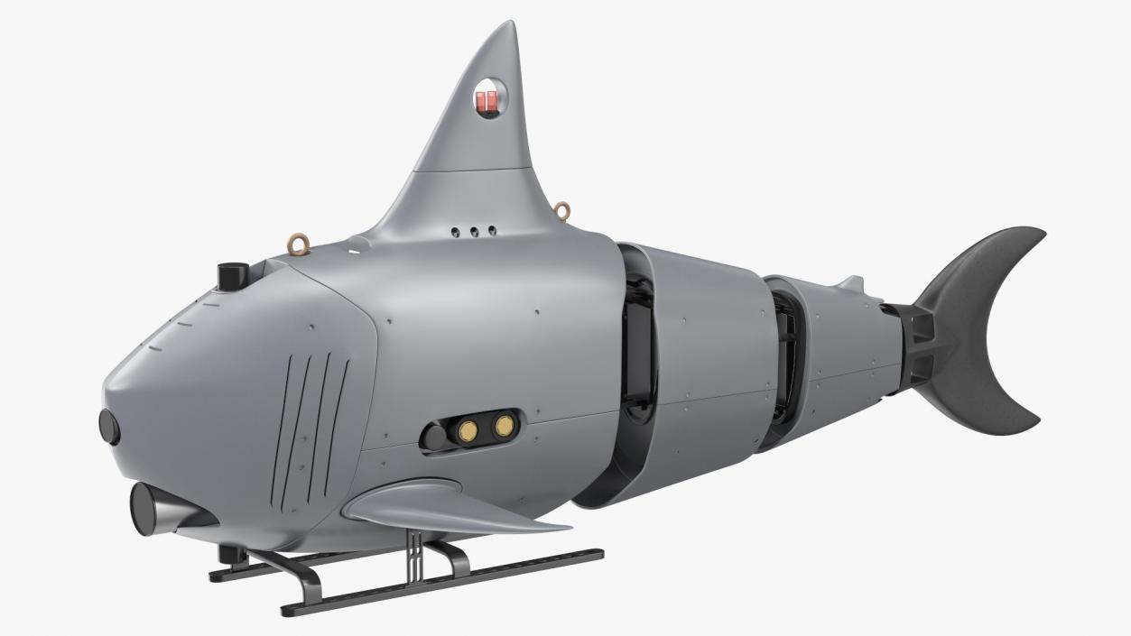 Shark Underwater Drone Rigged 3D model