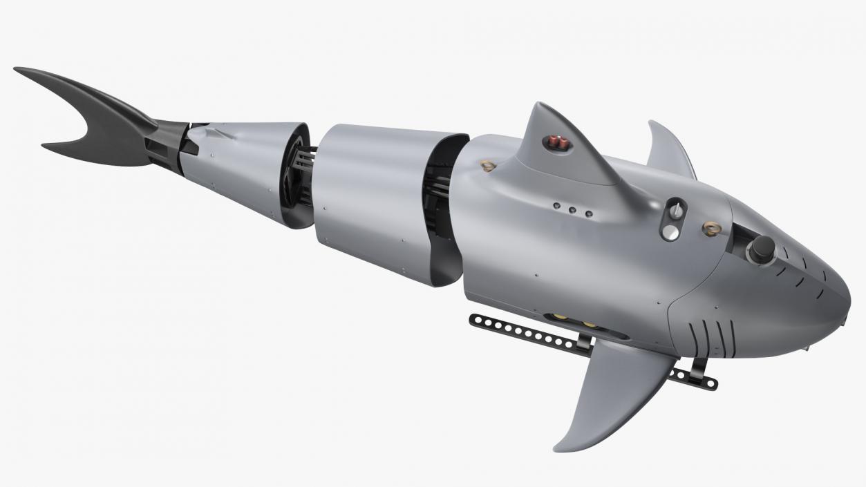 Shark Underwater Drone Rigged 3D model