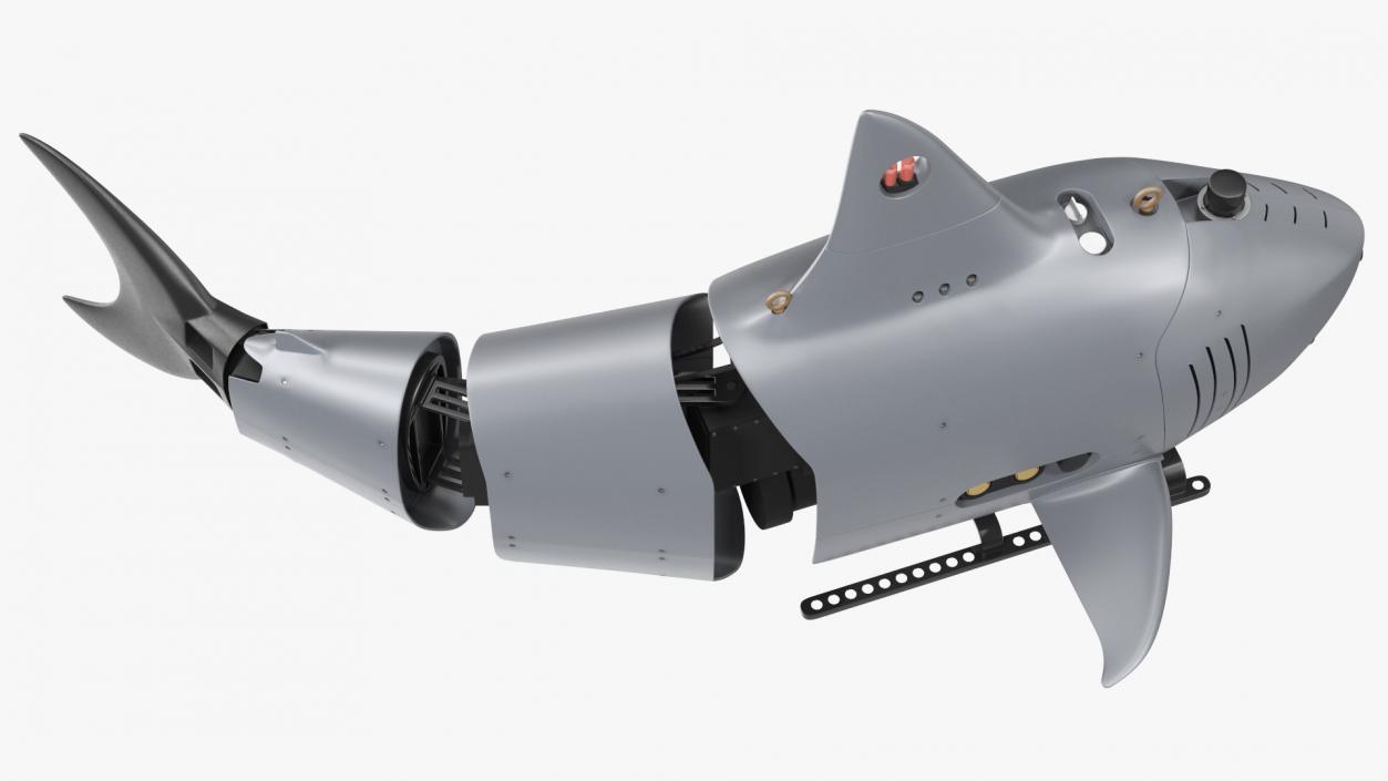 Shark Underwater Drone Rigged 3D model