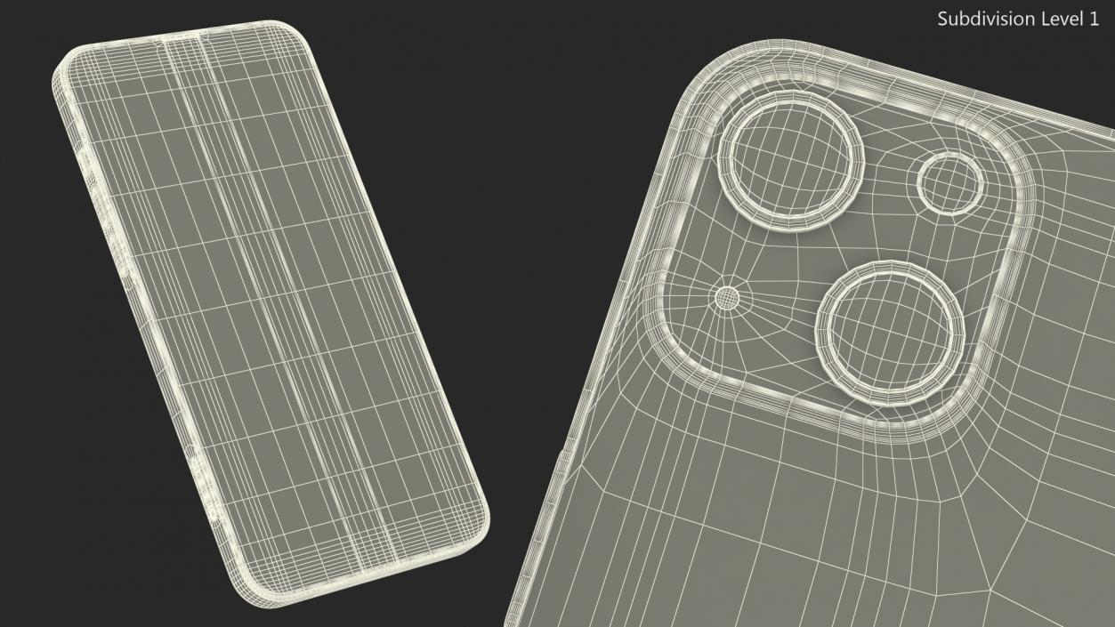 3D model Apple iPhone 14 Plus Starlight