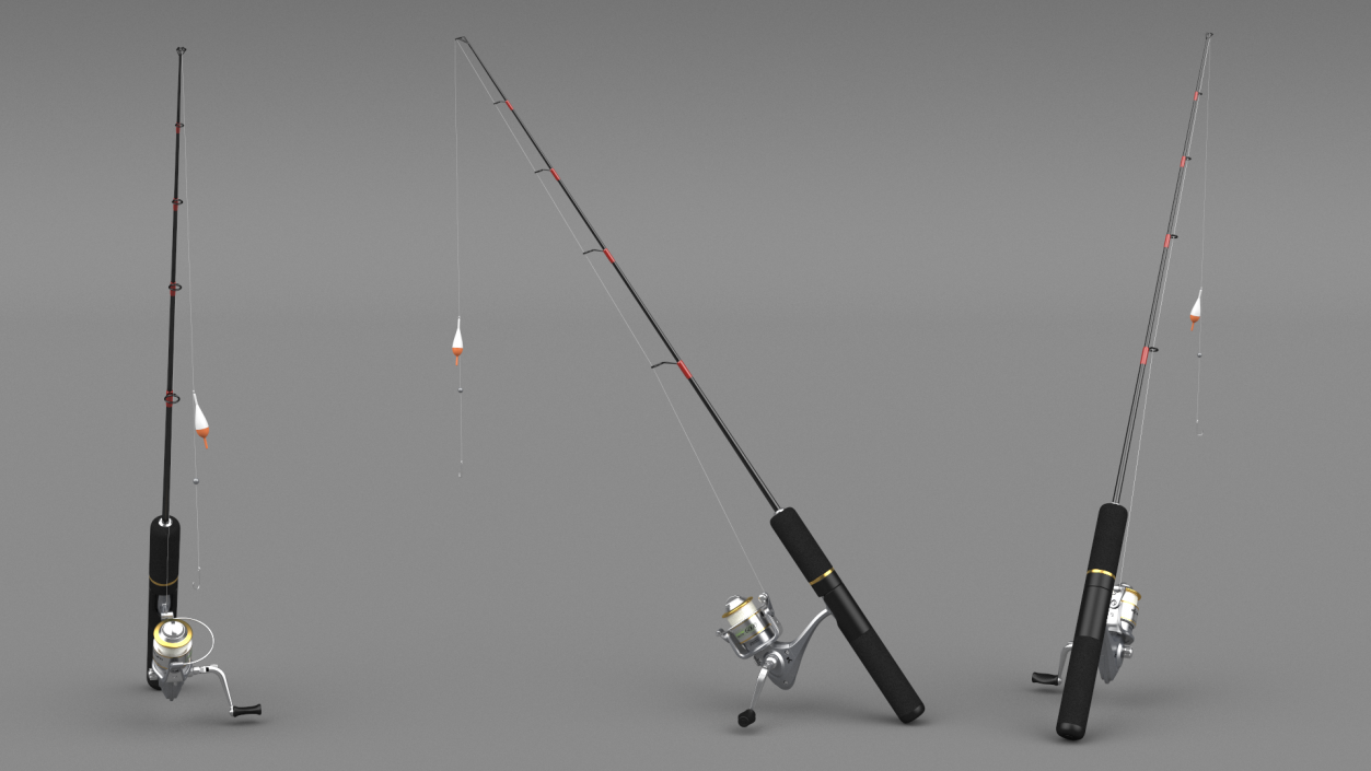 Spinning Rod and Reel Combo 3D