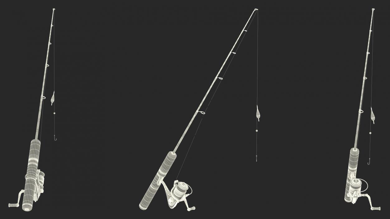 Spinning Rod and Reel Combo 3D