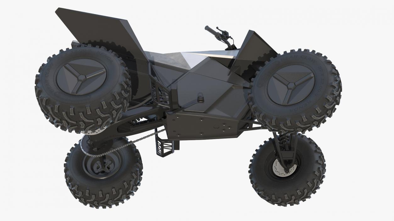 3D model Tesla Cybertruck with Cyberquad ATV