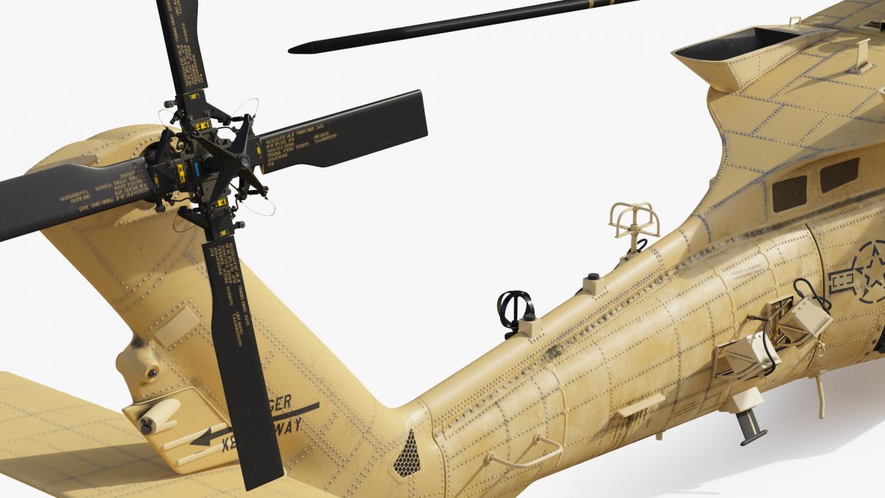 3D Sikorsky HH60 Pave Hawk Helicopter Desert Rigged model