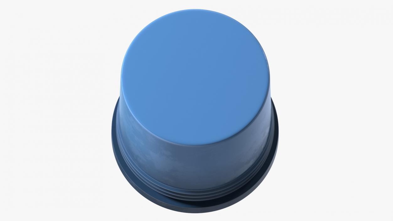 Plant Pot Dark Blue 3D model