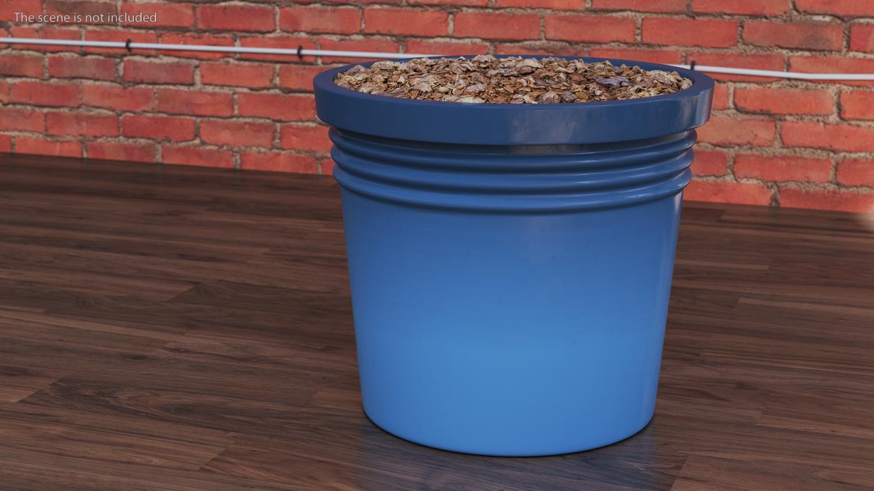 Plant Pot Dark Blue 3D model