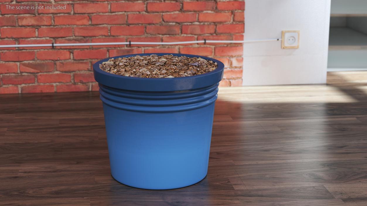 Plant Pot Dark Blue 3D model