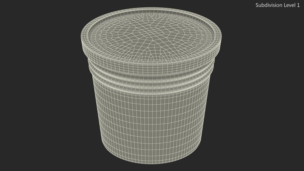 Plant Pot Dark Blue 3D model