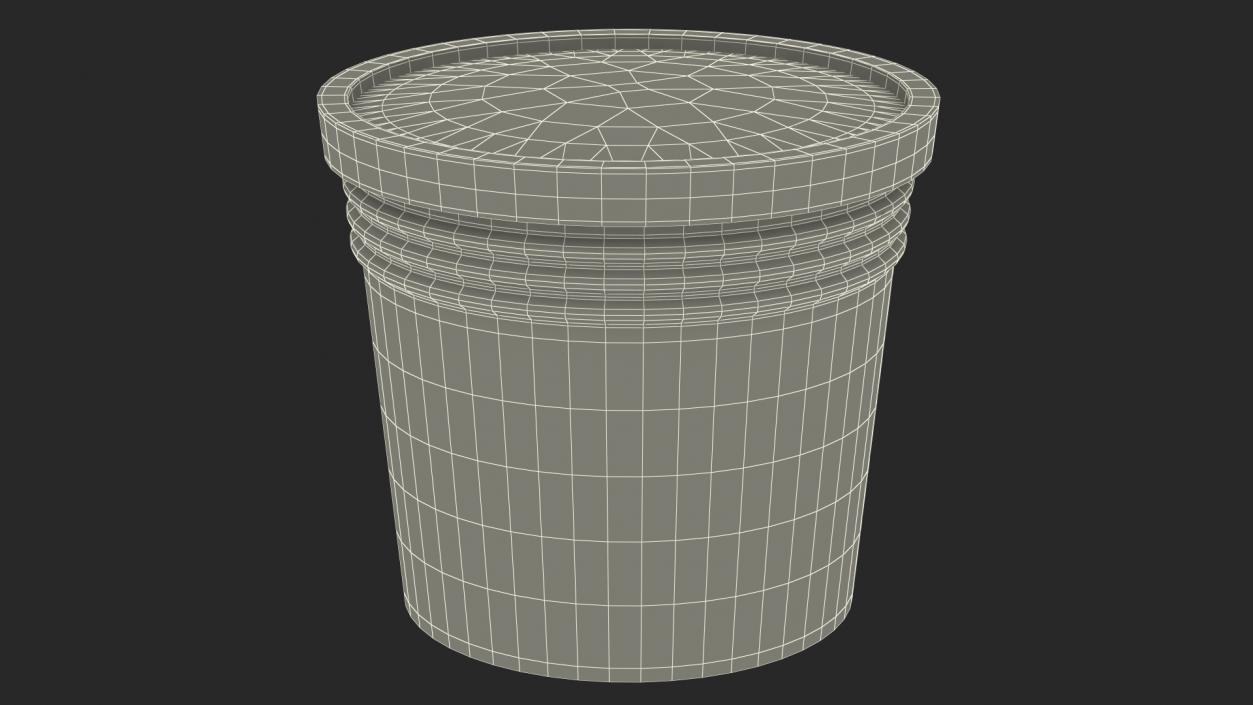 Plant Pot Dark Blue 3D model