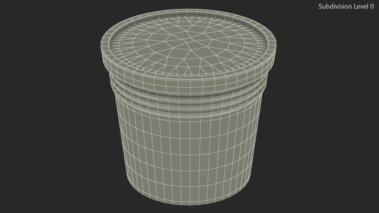 Plant Pot Dark Blue 3D model