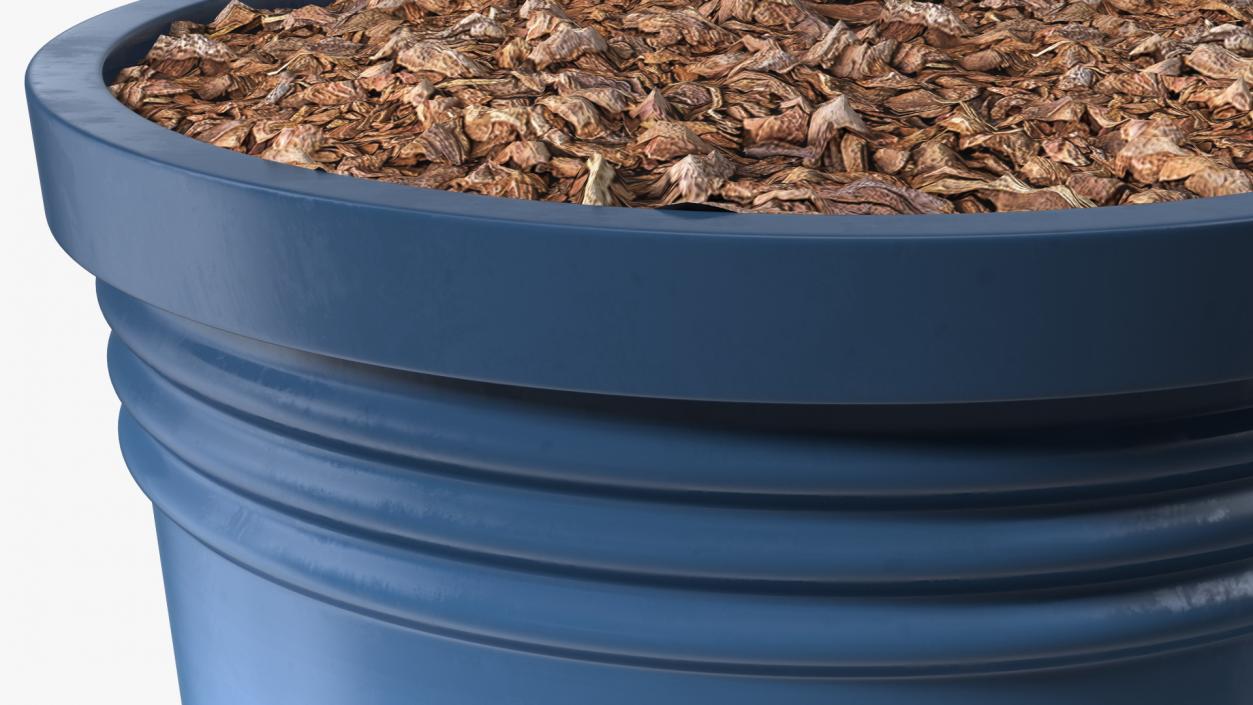 Plant Pot Dark Blue 3D model