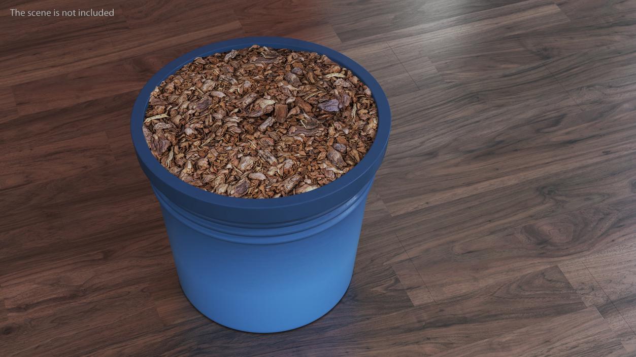 Plant Pot Dark Blue 3D model