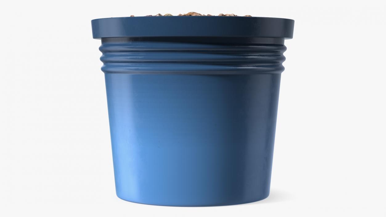 Plant Pot Dark Blue 3D model