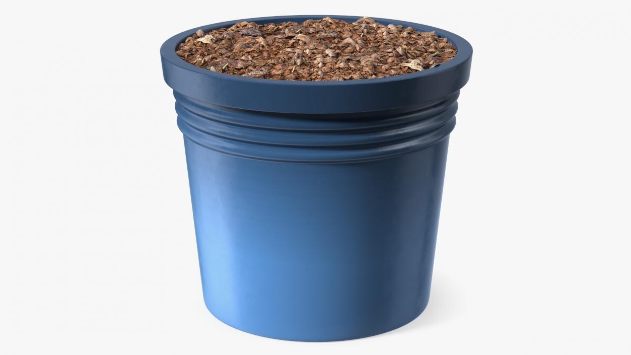 Plant Pot Dark Blue 3D model