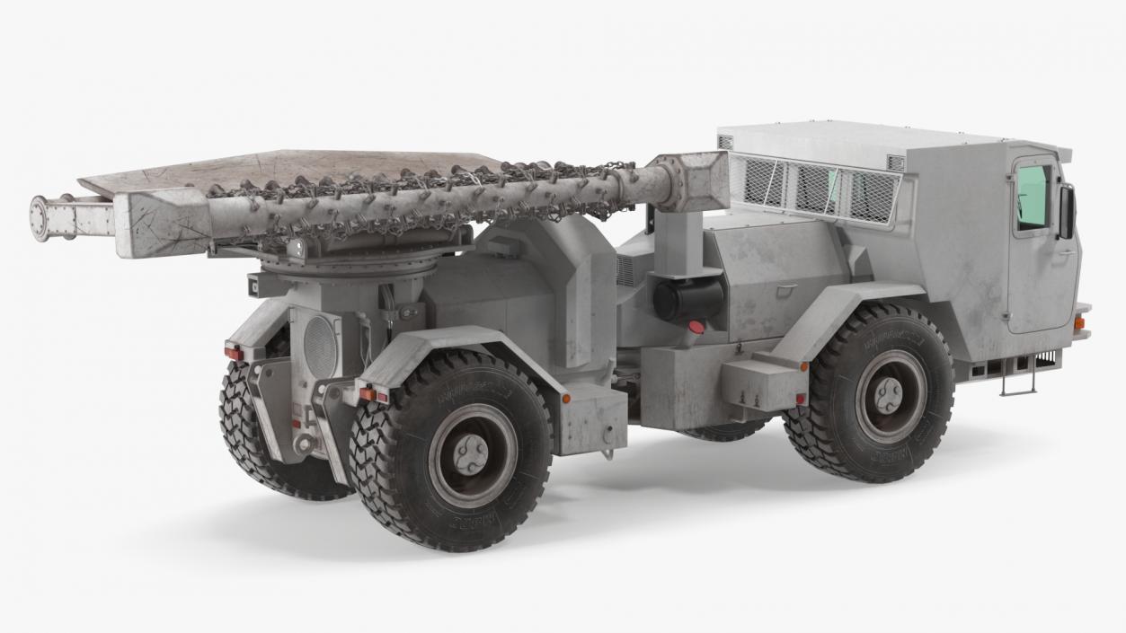 White Hydrema 910 Mine Clearing Vehicle Used 3D model