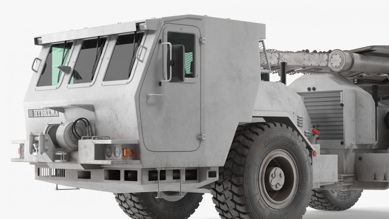 White Hydrema 910 Mine Clearing Vehicle Used 3D model