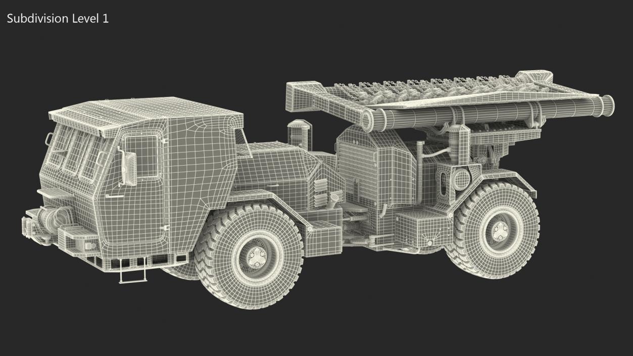 White Hydrema 910 Mine Clearing Vehicle Used 3D model