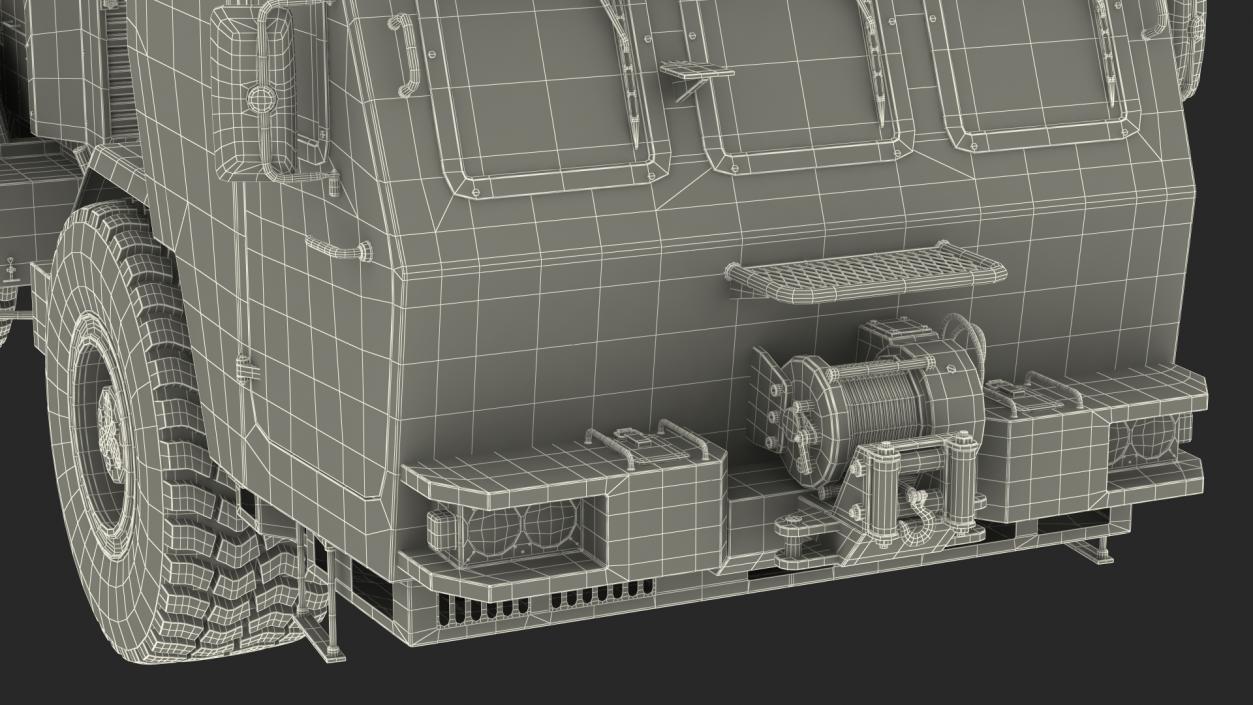 White Hydrema 910 Mine Clearing Vehicle Used 3D model