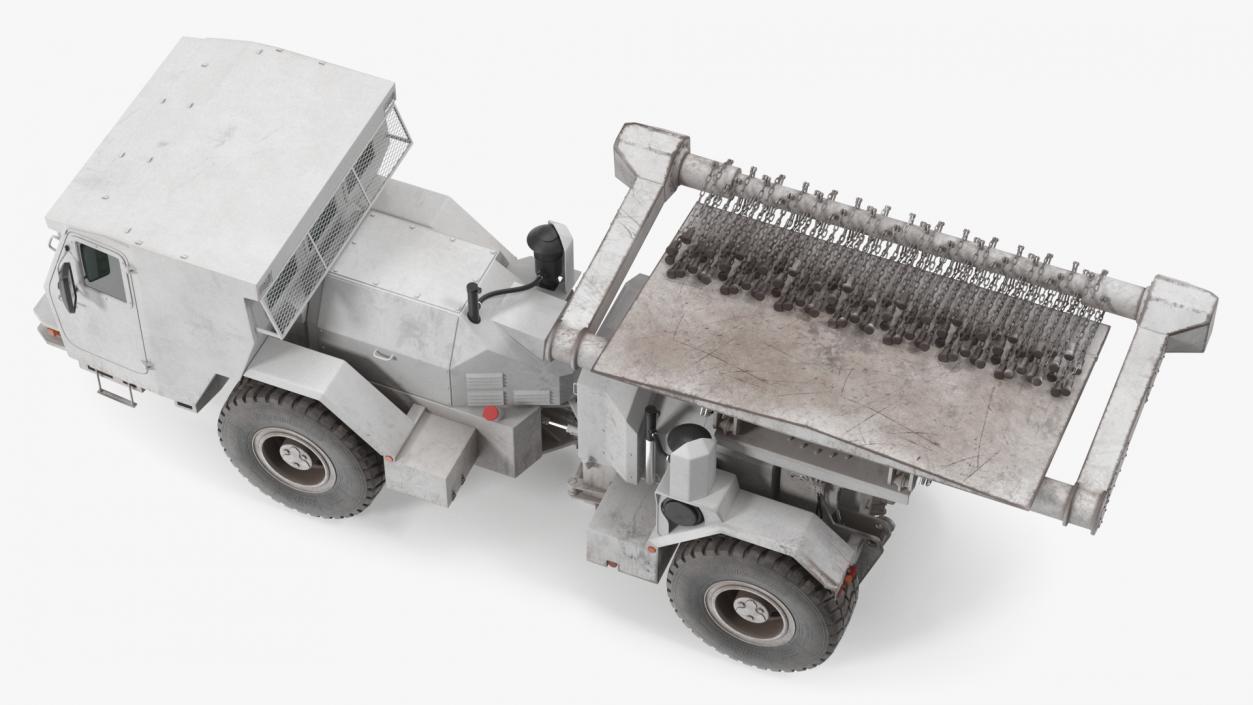 White Hydrema 910 Mine Clearing Vehicle Used 3D model