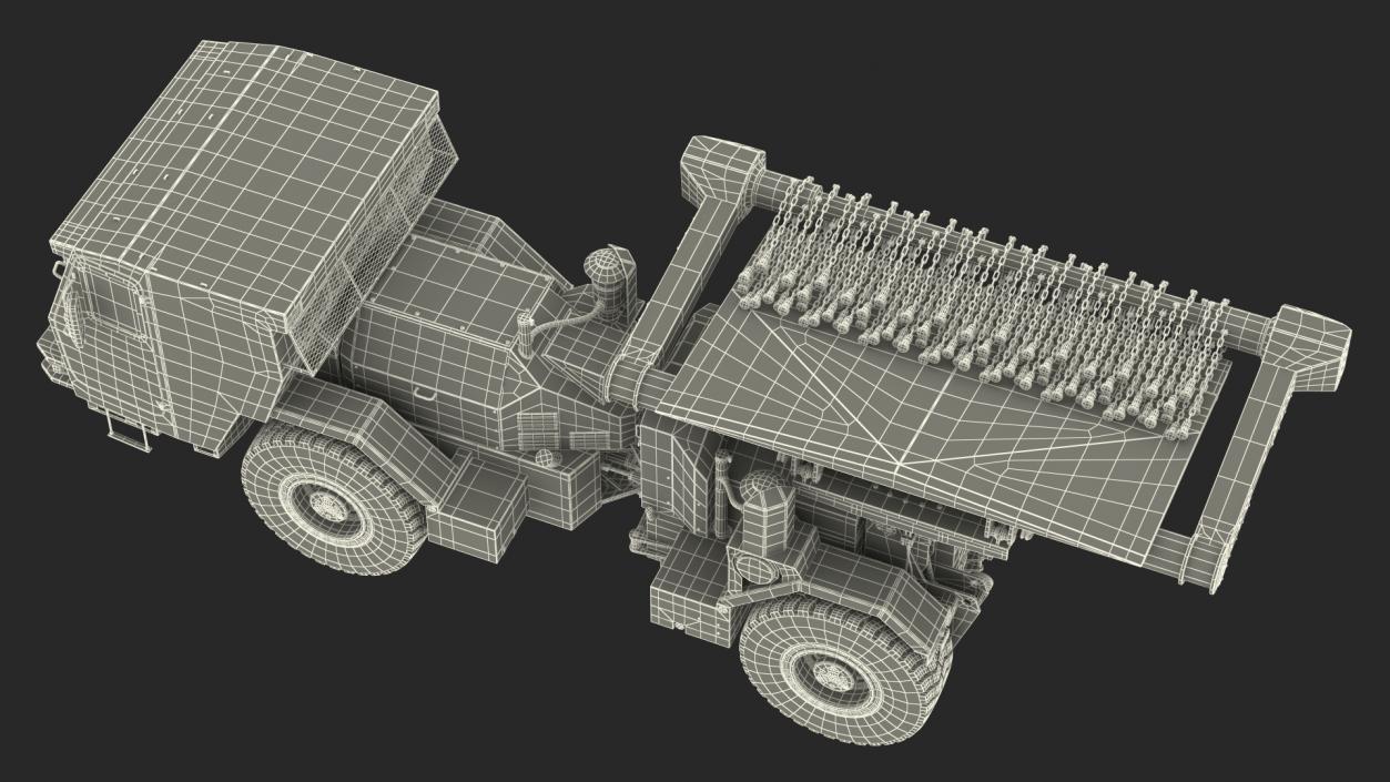 White Hydrema 910 Mine Clearing Vehicle Used 3D model