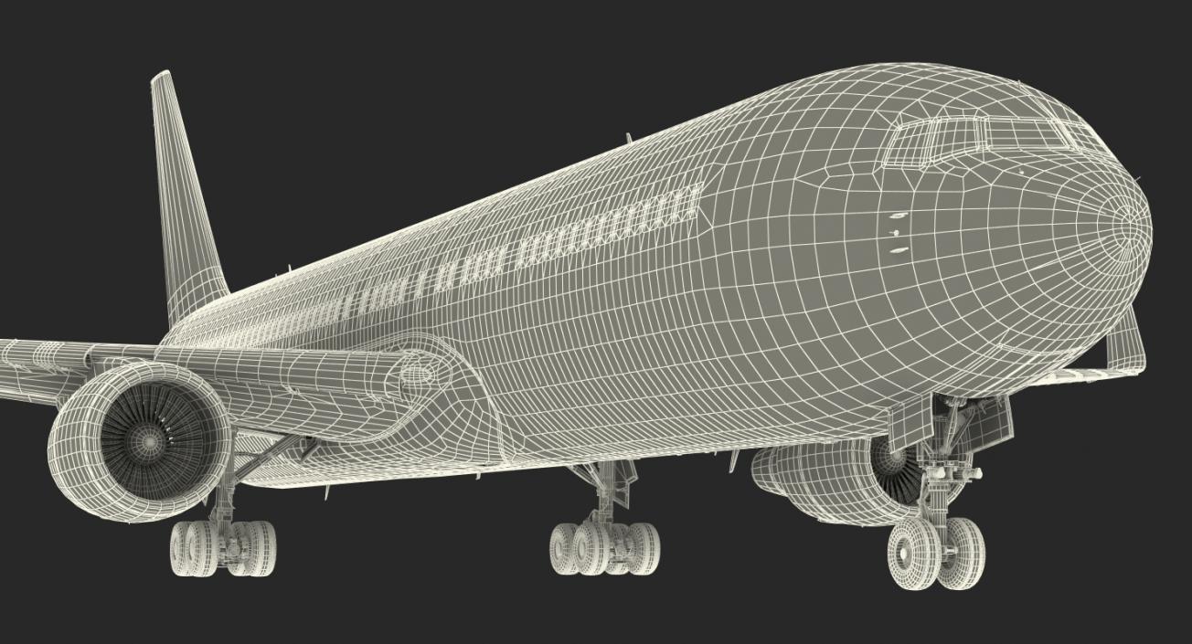 3D Boeing 767-300ER Generic Rigged