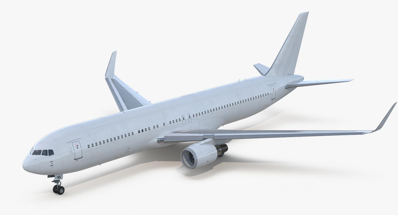 3D Boeing 767-300ER Generic Rigged