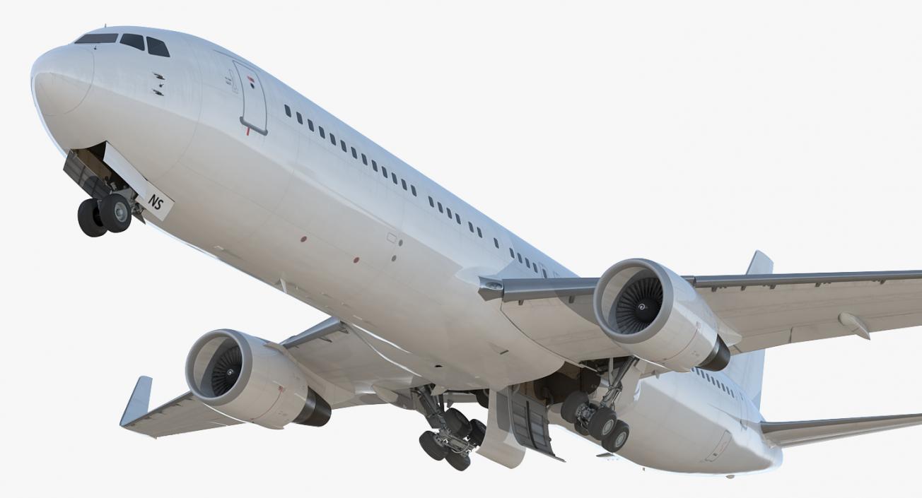 3D Boeing 767-300ER Generic Rigged