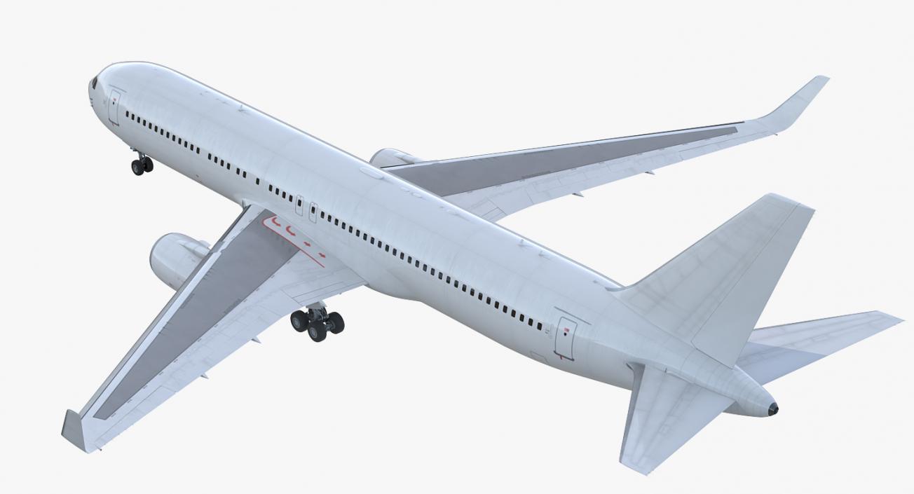 3D Boeing 767-300ER Generic Rigged