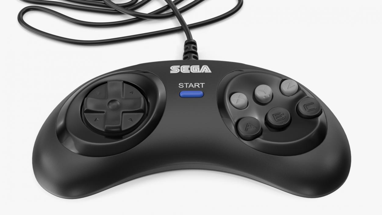 3D Joystick Sega Mega Drive Two model