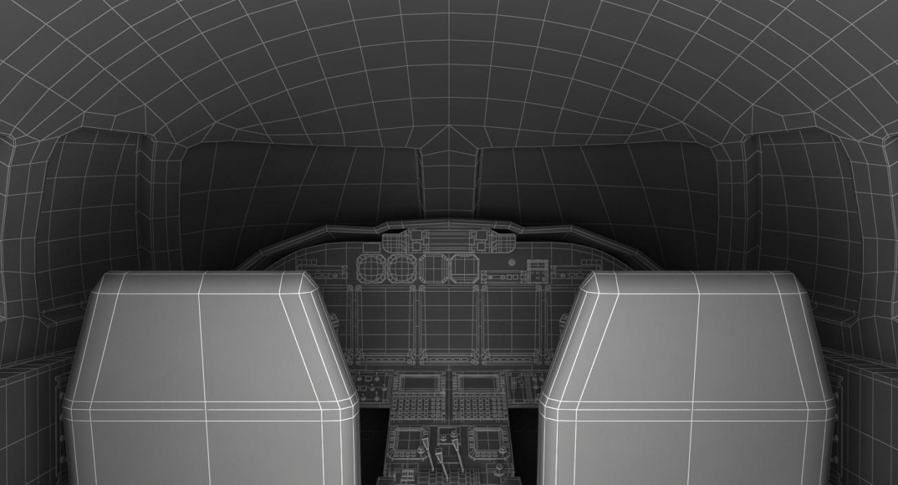 3D model Business Jet Cockpit