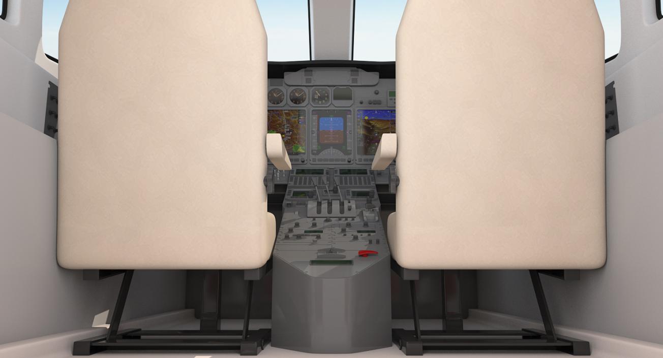 3D model Business Jet Cockpit