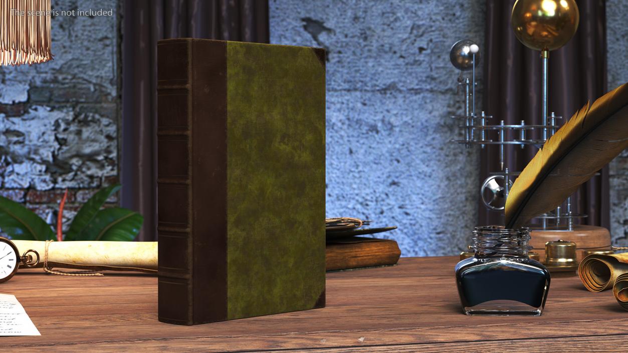 3D model Hardcover Book Green