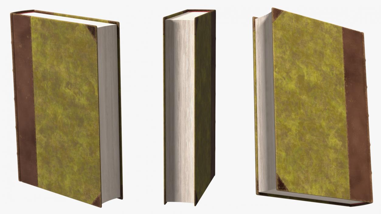 3D model Hardcover Book Green