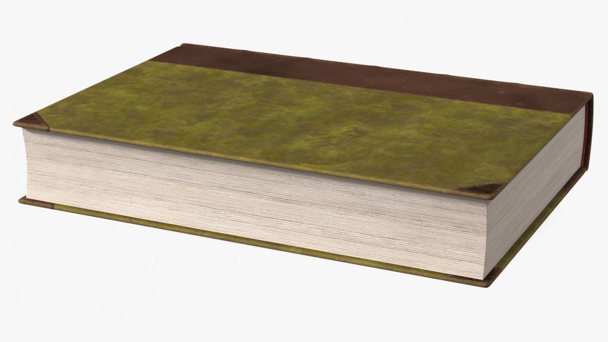 3D model Hardcover Book Green