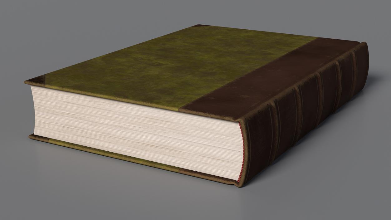 3D model Hardcover Book Green