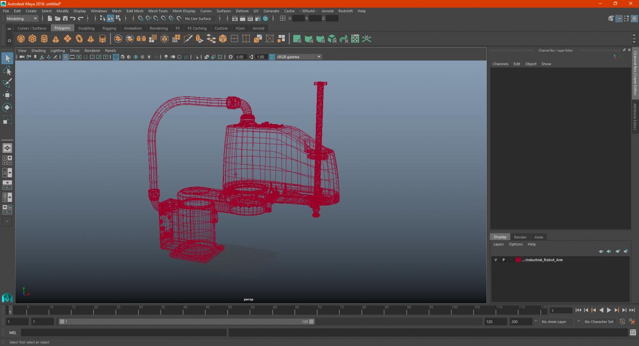 3D model Industrial Robot Arm