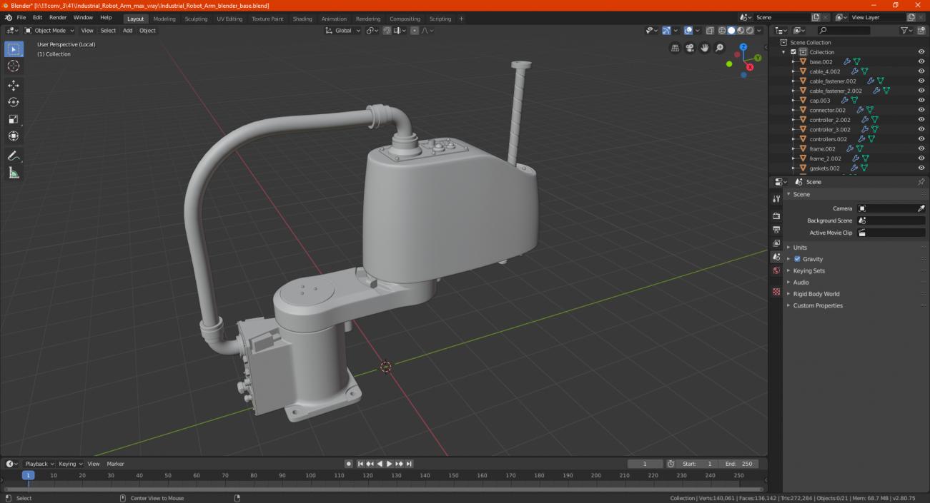 3D model Industrial Robot Arm