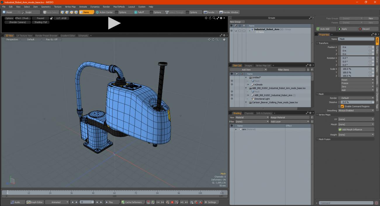 3D model Industrial Robot Arm