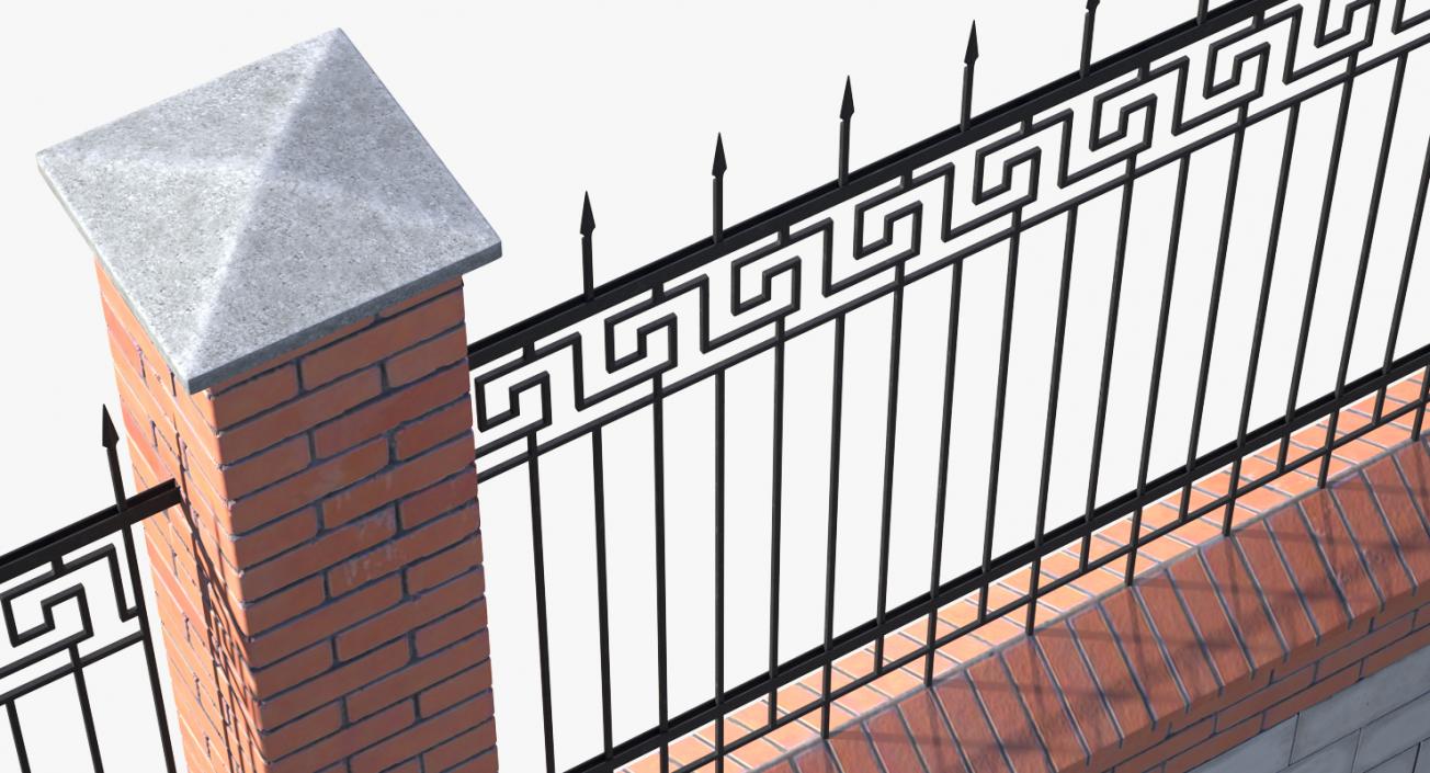 3D Brick Fence